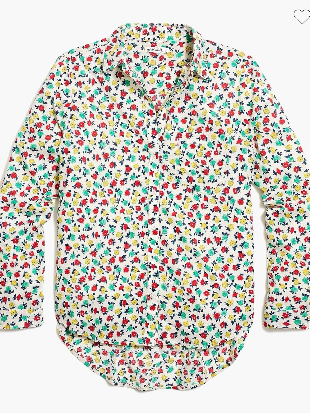 J. Crew Floral Button-Up Shirt